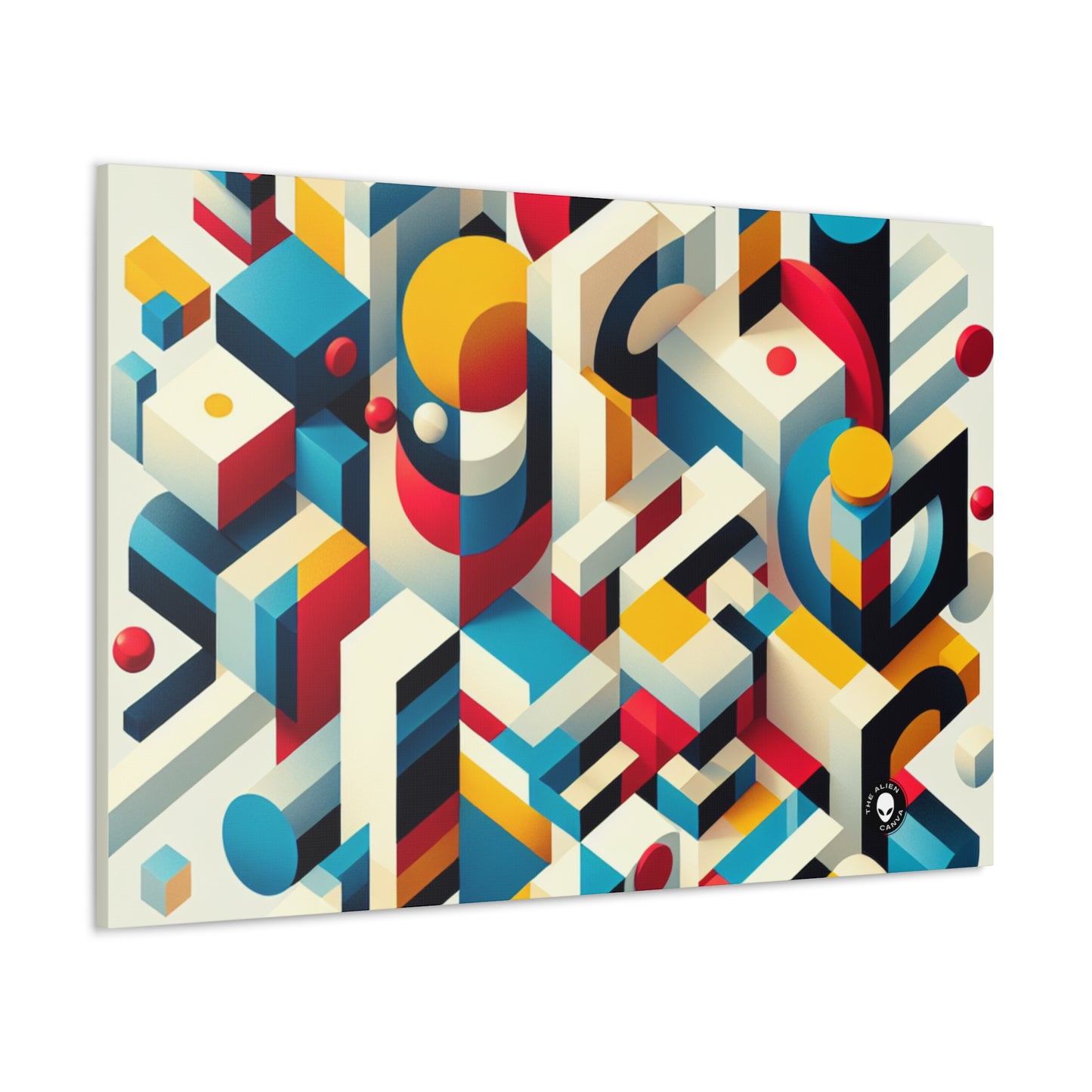 "Harmonious Balance: Geometric Abstract Art" - The Alien Canva Geometric Abstraction