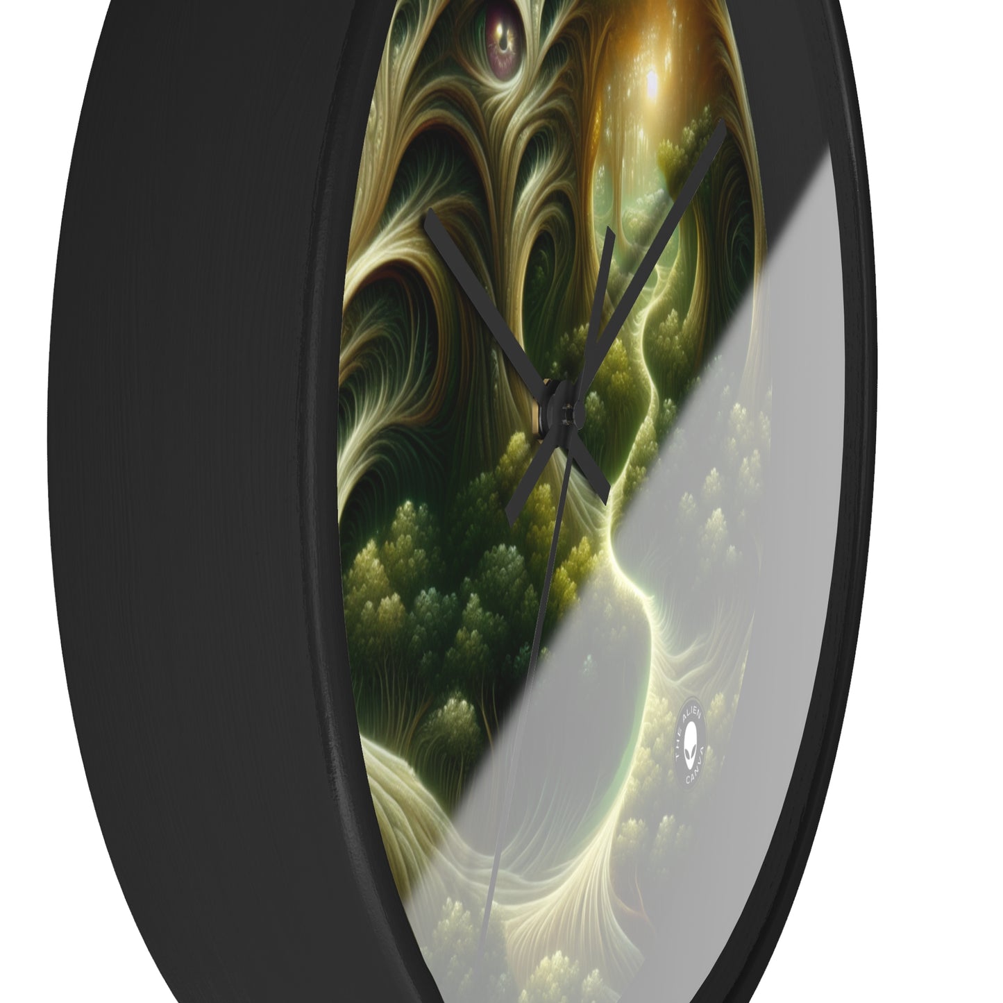 "Watchful Woods: The Path to Enchantment" - The Alien Wall Clock