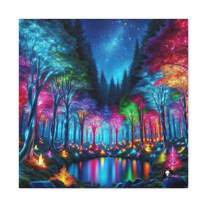 "Crystal Glow: The Enchanted Forest" - The Alien Canva