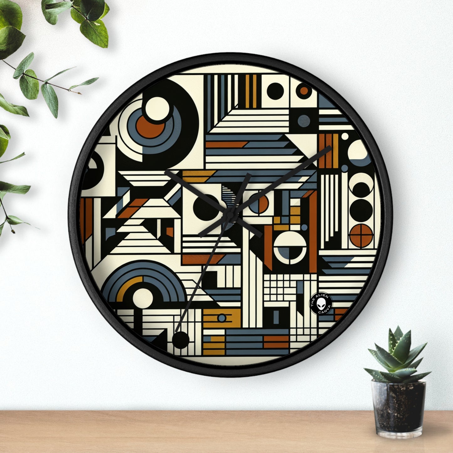 "Urban Elegance: A Concrete Art Exploration" - The Alien Wall Clock Concrete Art