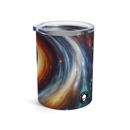 "Vórtice galáctico: la danza colorida de estrellas y planetas" - Vaso Alien de 10 oz