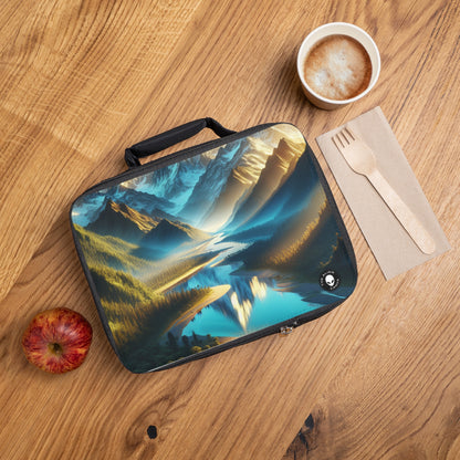"Serenity's Palette: A Sunset Symphony"- The Alien Lunch Bag Photorealism