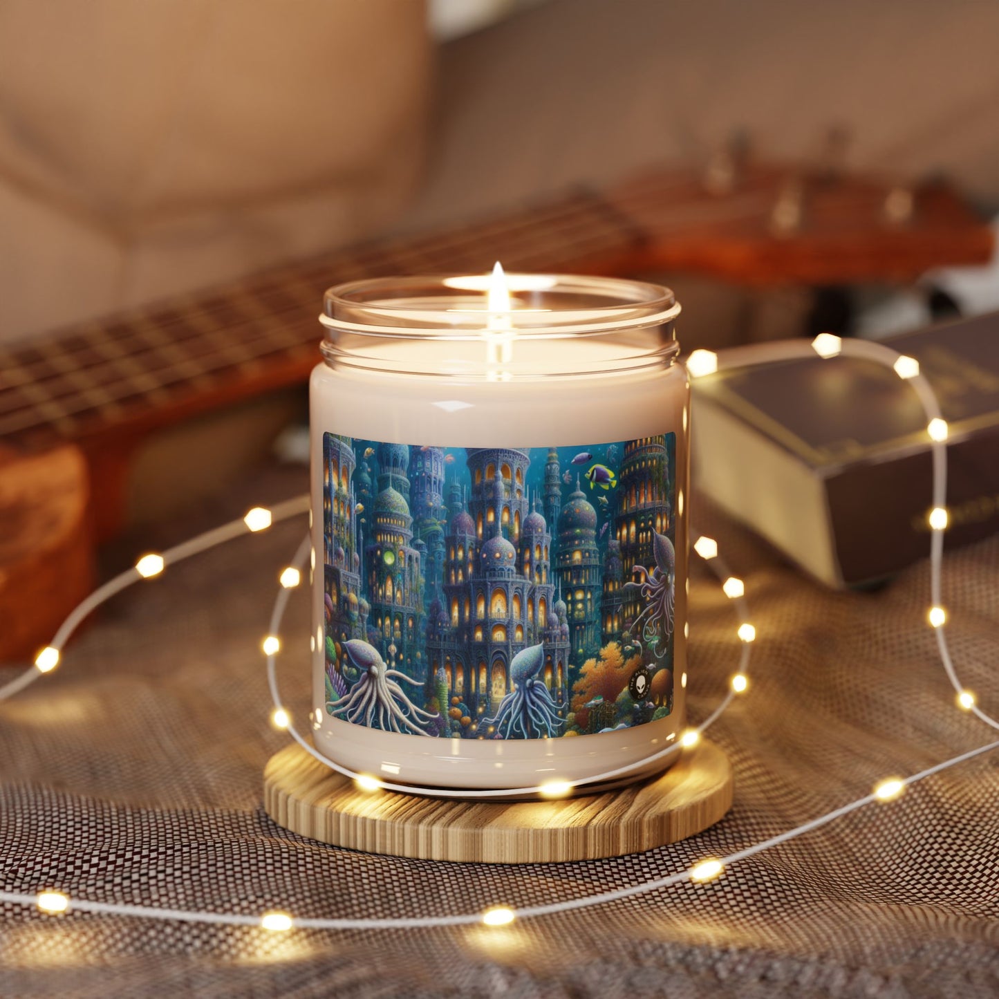 "Enchanting Atlantis: A Harmony of Sea Creatures" - The Alien Scented Soy Candle 9oz