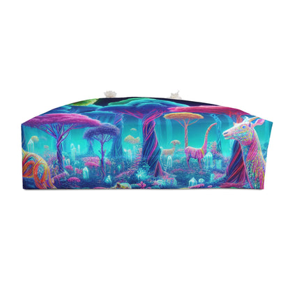 "Glowing Enchantment: Neon Forest" - The Alien Weekender Bag