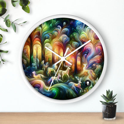 "Ethereal Enchantment: The Mystical Forest" - The Alien Wall Clock