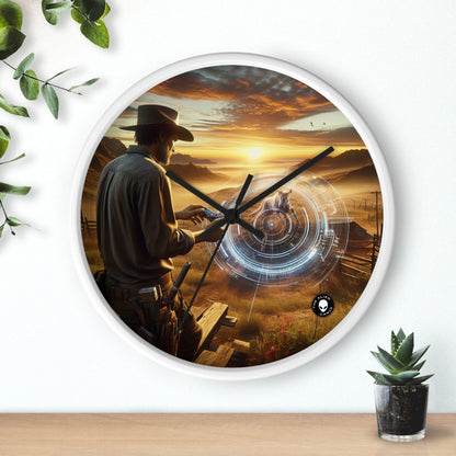 "Eternal Expressions: Portraits of Raw Emotion" - The Alien Wall Clock Photorealism