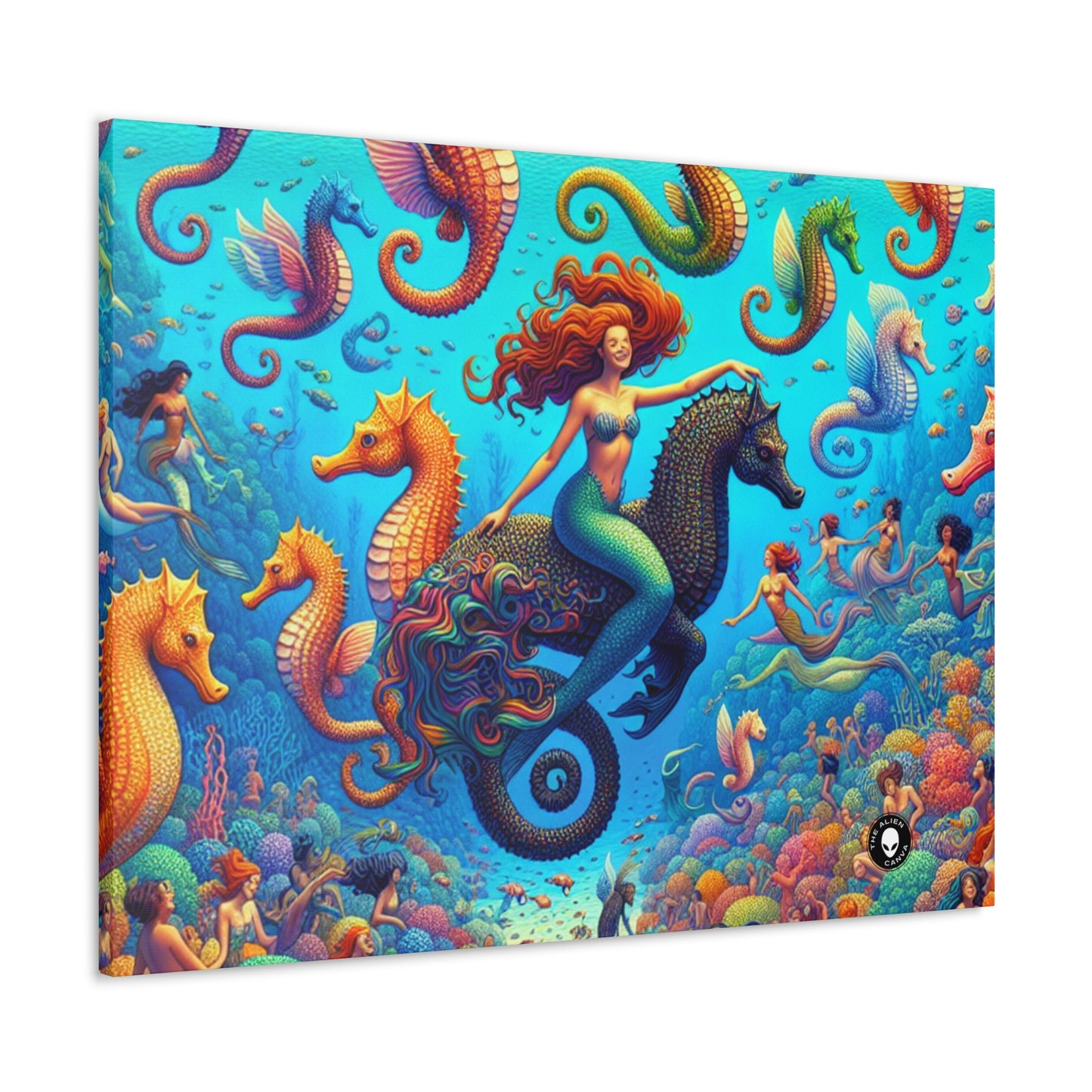 "Seahorse Serenade: Un mágico viaje submarino" - The Alien Canva