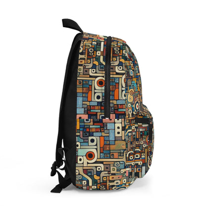 "Neon Nights: Art Brut Reflection of Urban Chaos" - The Alien Backpack Art Brut