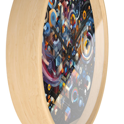 "A Geometric Moment In Time" - The Alien Wall Clock Digital Art