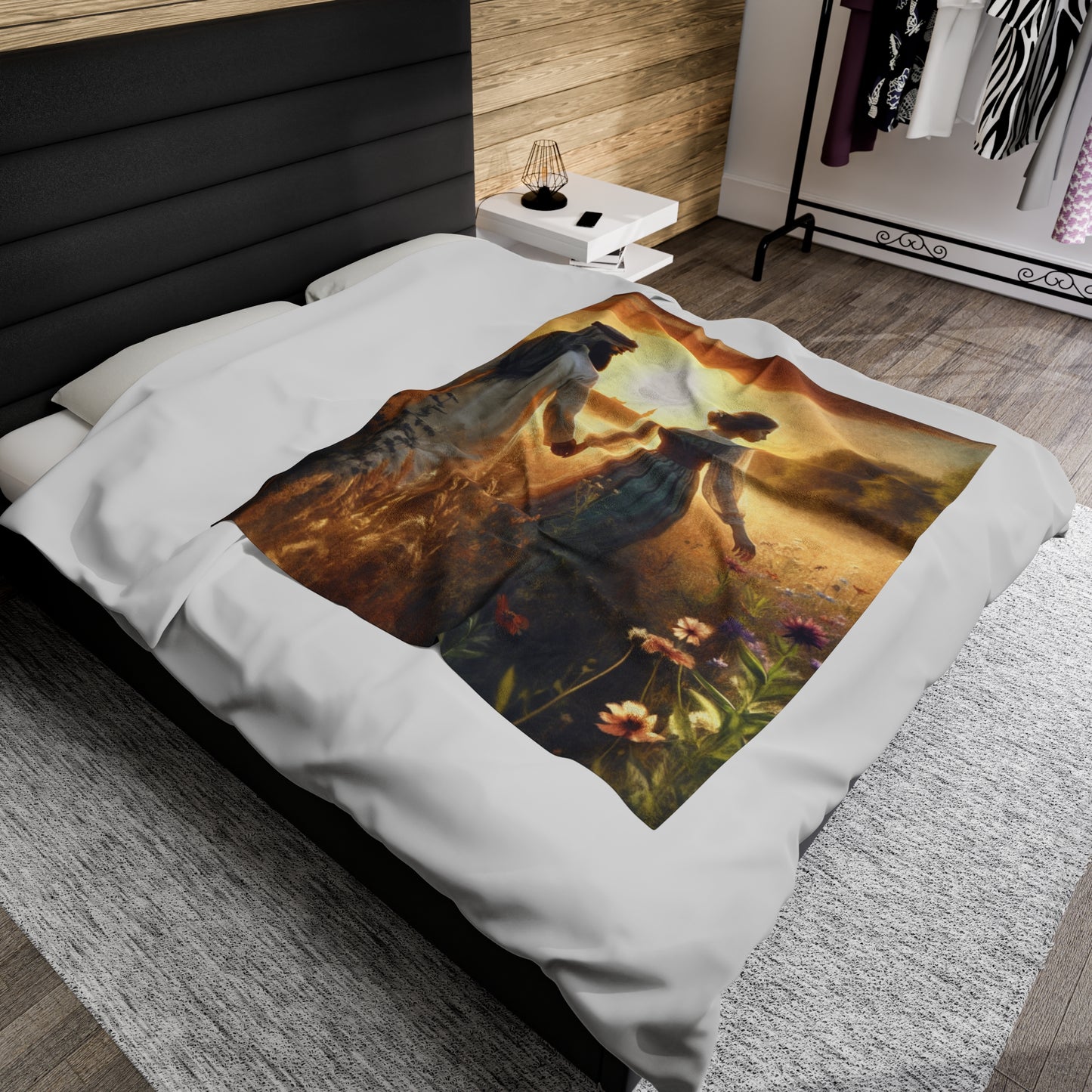 "Sweet Summer Sunset" - The Alien Velveteen Plush Blanket Romanticism Style