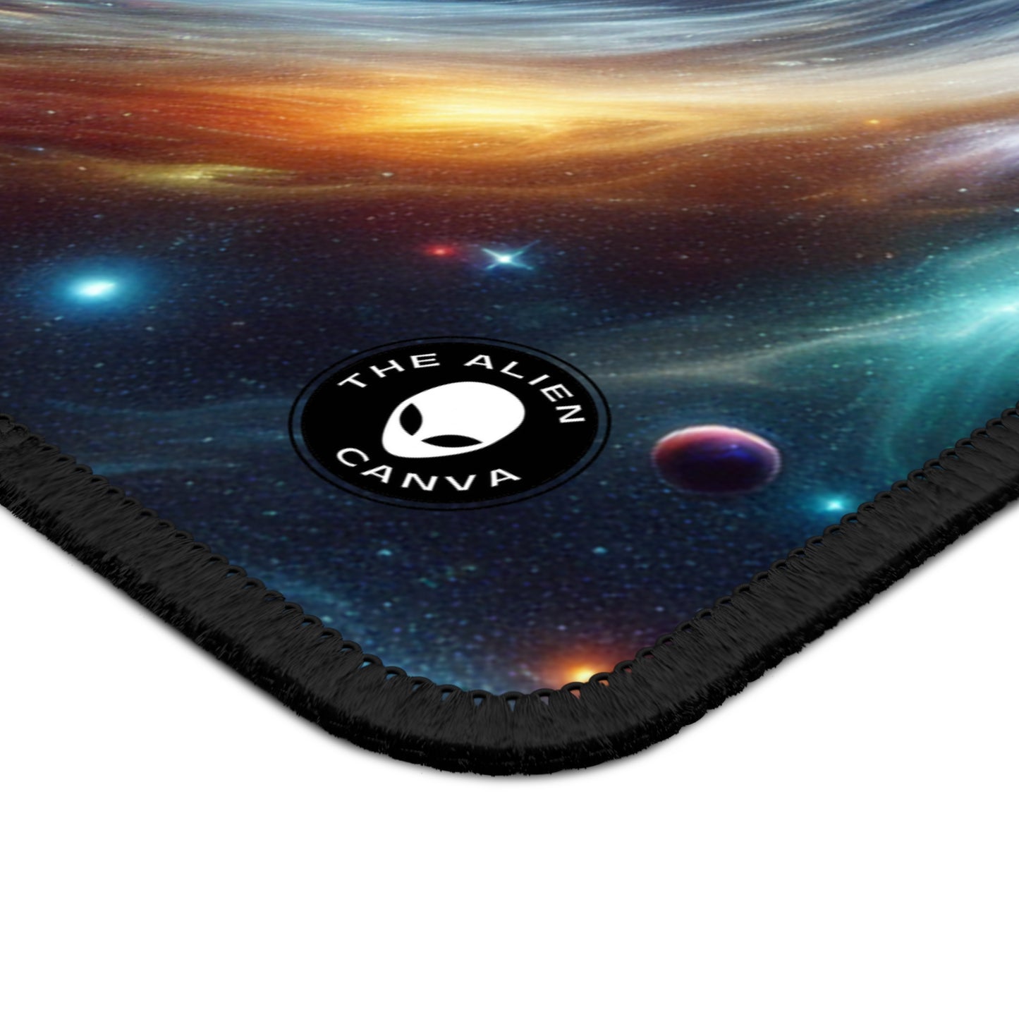 "Galactic Vortex: The Colorful Dance of Stars and Planets" - The Alien Gaming Mouse Pad