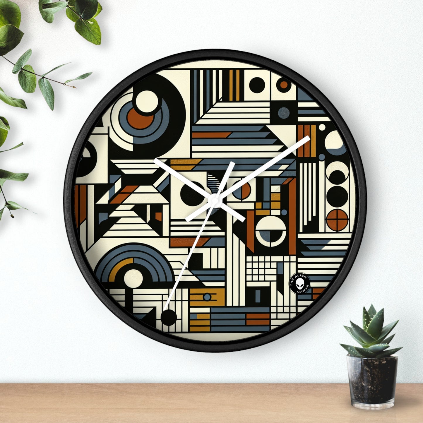 "Urban Elegance: A Concrete Art Exploration" - The Alien Wall Clock Concrete Art