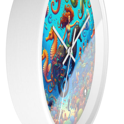 "Seahorse Serenade: A Magical Underwater Journey" - The Alien Wall Clock