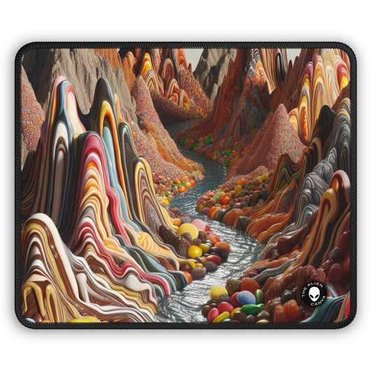 "Candyland: A Sweet Surrealistic Landscape" - The Alien Gaming Mouse Pad