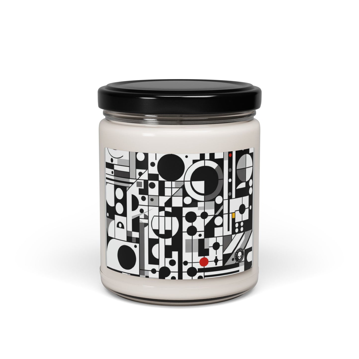 "Suprematismo dinámico: armonía geométrica en colores primarios" - Vela de soja con aroma alienígena de 9 oz Suprematismo