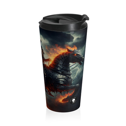 "Cavalry of the Night". - The Alien Stainless Steel Travel Mug Gothic Art