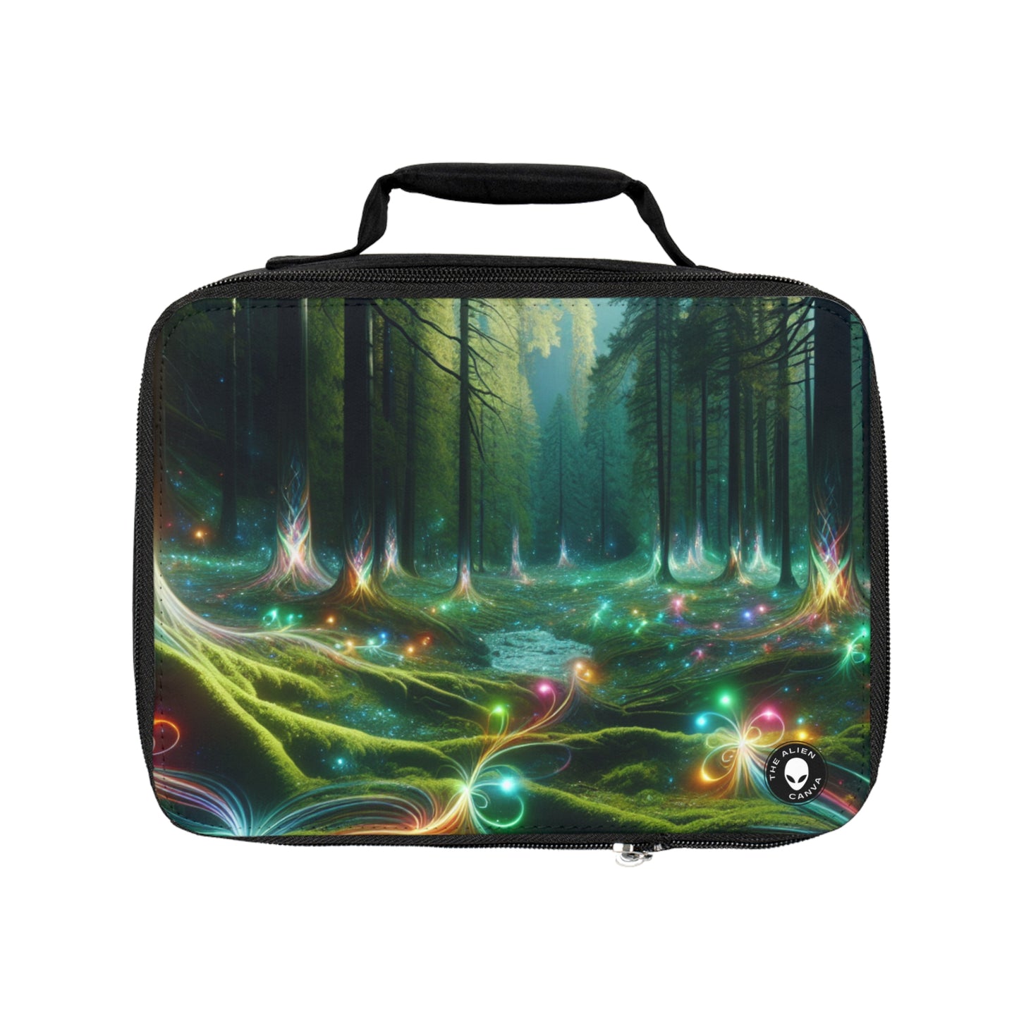 - Crystal-Enchanted Forest: A Tapestry of Light- The Alien Lunch Bag