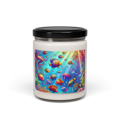 « Soirée en bord de mer : une soirée dansante sous la mer » – Bougie parfumée au soja Alien 9oz