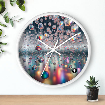 "Ephemeral Embrace: A Timeless Installation" - The Alien Wall Clock Installation Art