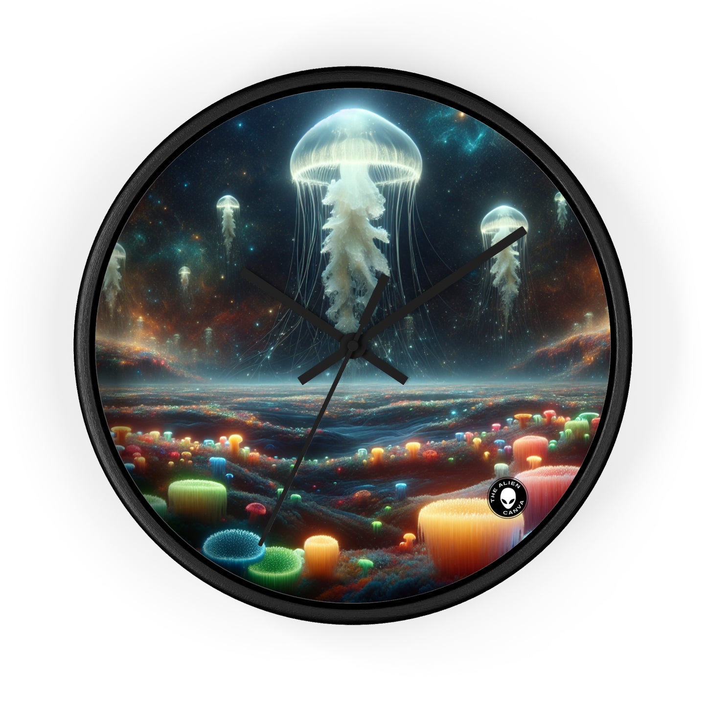 Jellyfish Dreamscape - The Alien Wall Clock