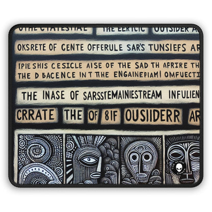 "Réalités croisées : une interprétation de l'art brut" - Le tapis de souris Alien Gaming Outsider Art