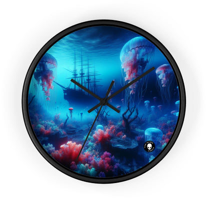 "Jellyfish Haven: A Surreal Underwater World" - The Alien Wall Clock