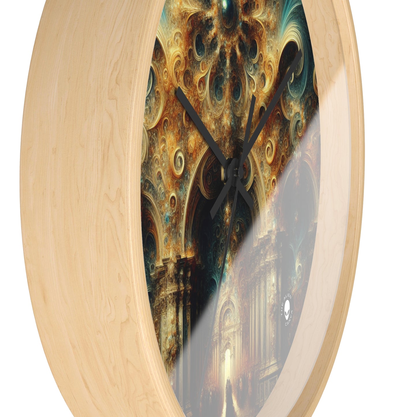 "Opulent Feasting: A Baroque Banquet" - The Alien Wall Clock Baroque