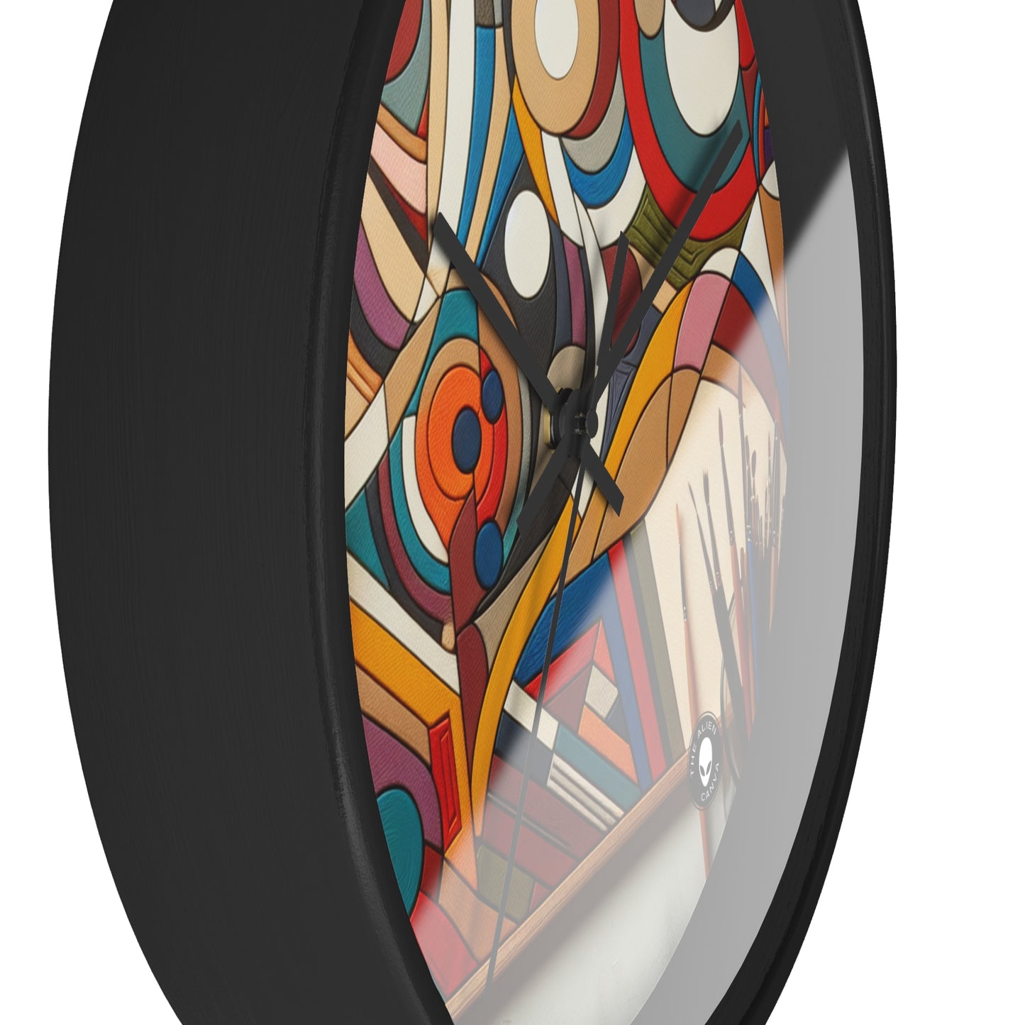 "Nightlife Chaos: A Dynamic Abstract Tribute to the City's Vibrant Energy" - The Alien Wall Clock Abstract Art