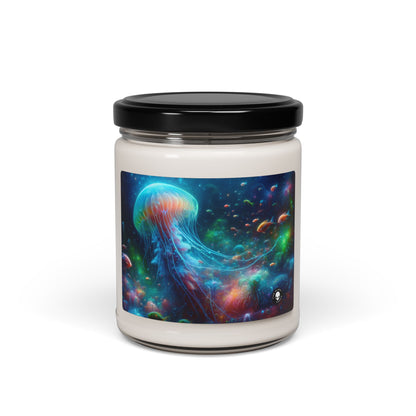 "Glowing Jellyfish in the Enchanted Underwater World" - The Alien Scented Soy Candle 9oz