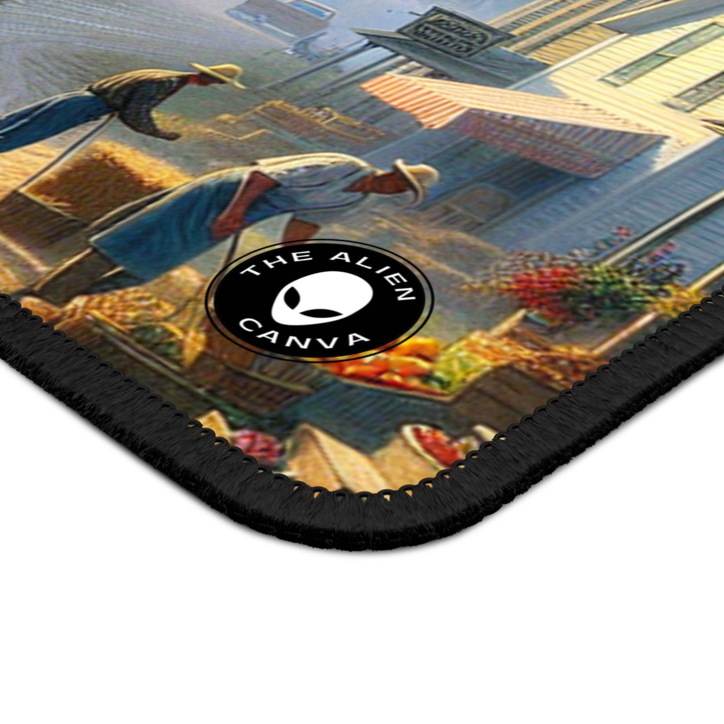 "Harvest Tranquility: A Midwest Farm Scene" - The Alien Gaming Mouse Pad Regionalism