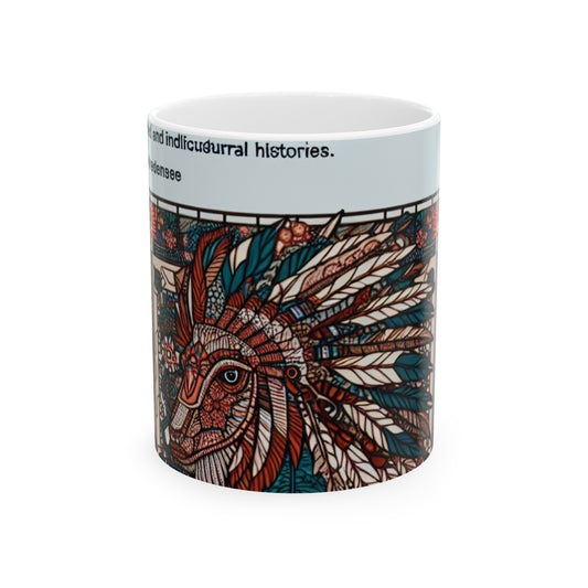 "La résilience dévoilée : une célébration postcoloniale" - La tasse en céramique Alien 11oz Art postcolonial