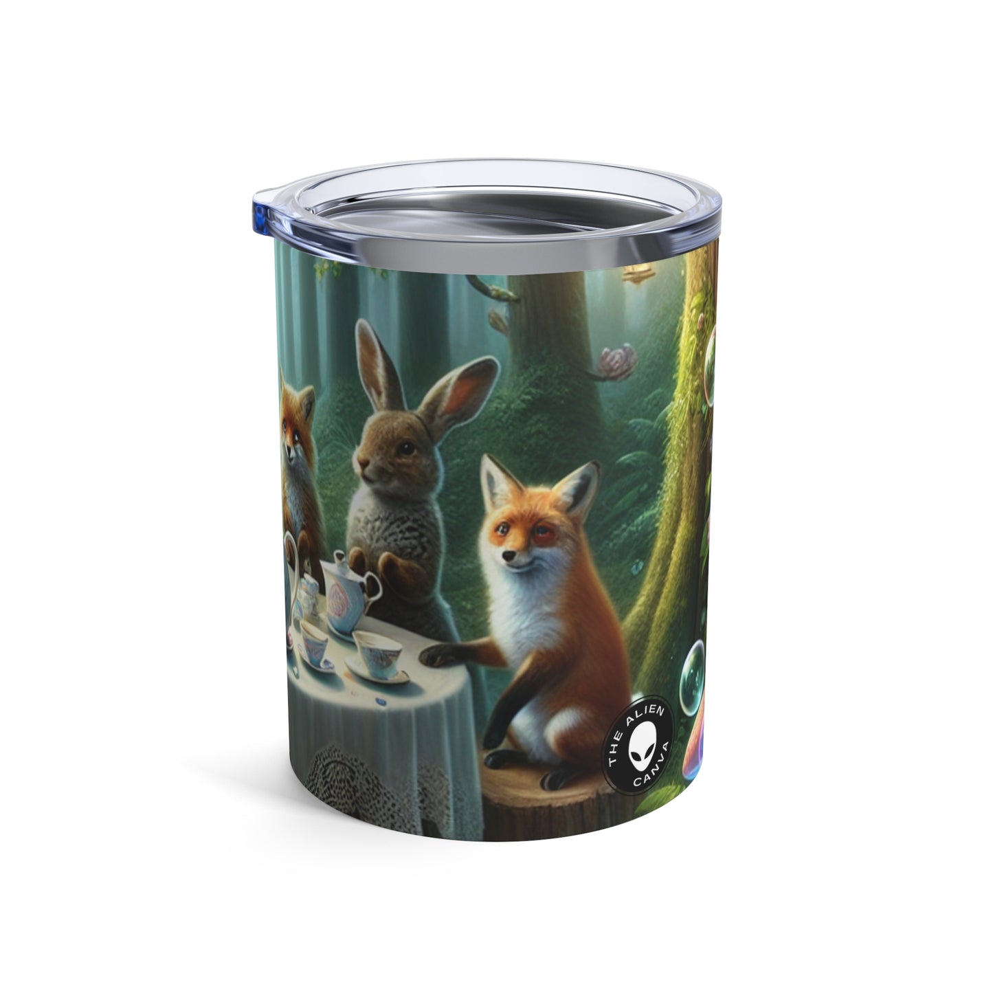 "Enchanted Forest Tea Time" - The Alien Tumbler 10oz