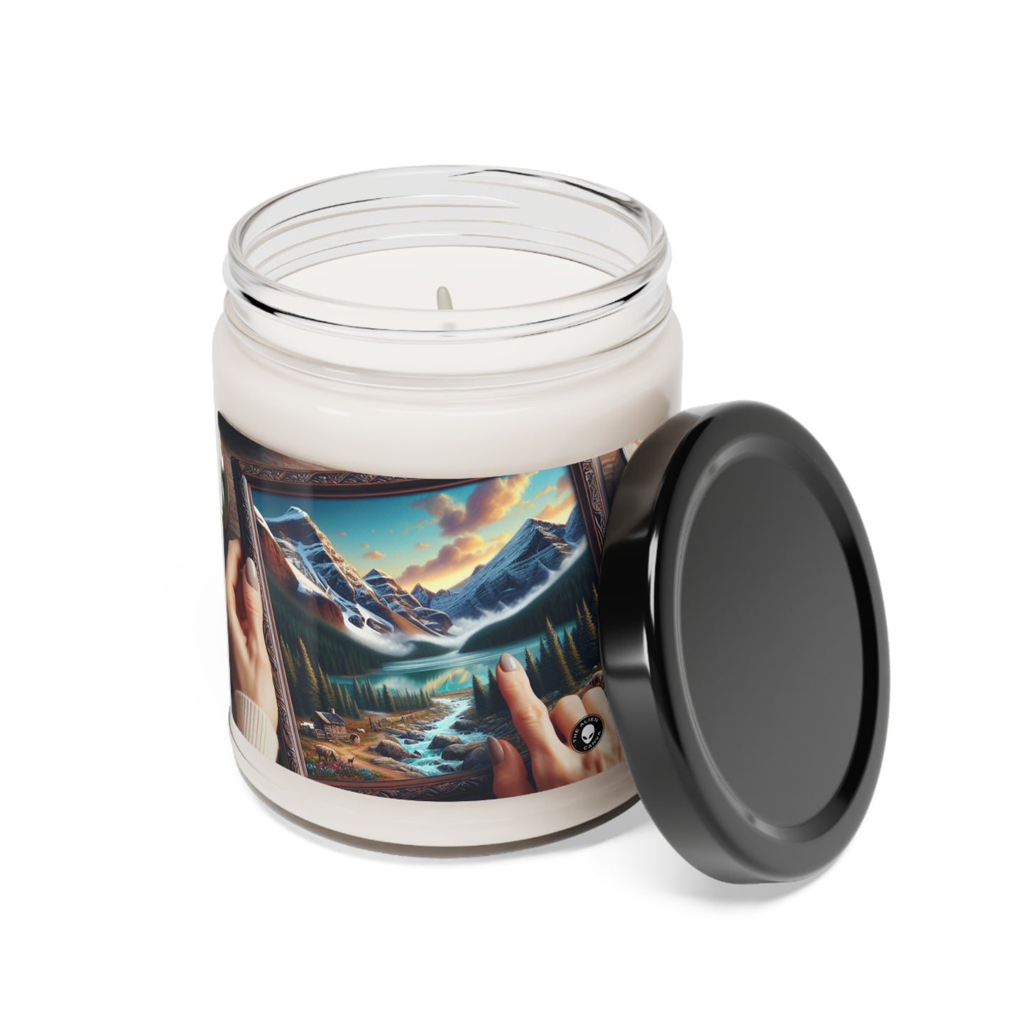 "El retrato en mosaico: Revelando el fotorrealismo a través de la belleza fragmentada" - The Alien Scented Soy Candle 9oz Photorealism