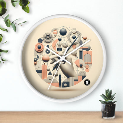 "Tech-Nature Fusion: An Artistic Exploration" - The Alien Wall Clock Conceptual Art