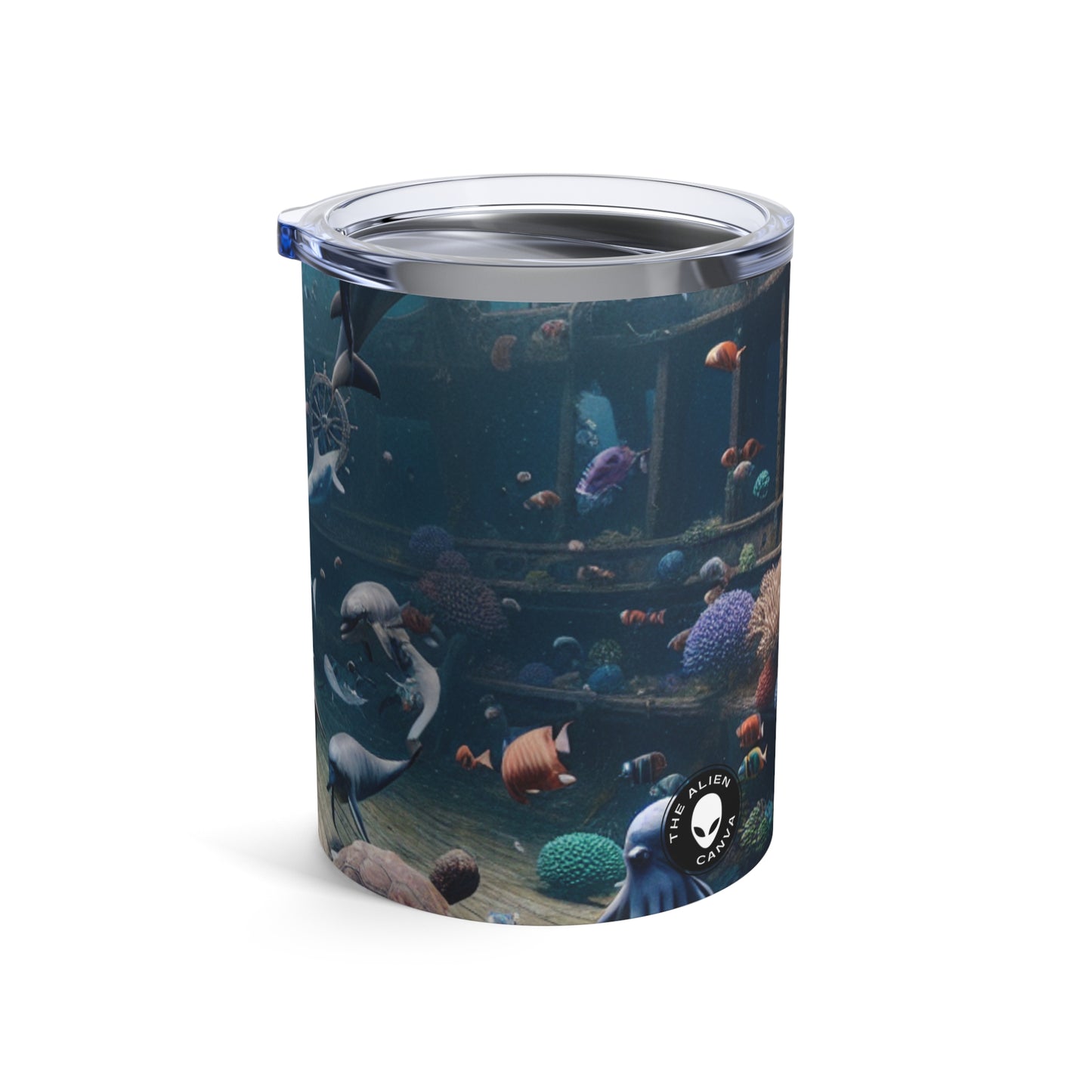 "Shipwreck Soiree: An Underwater Dance Party" - The Alien Tumbler 10oz