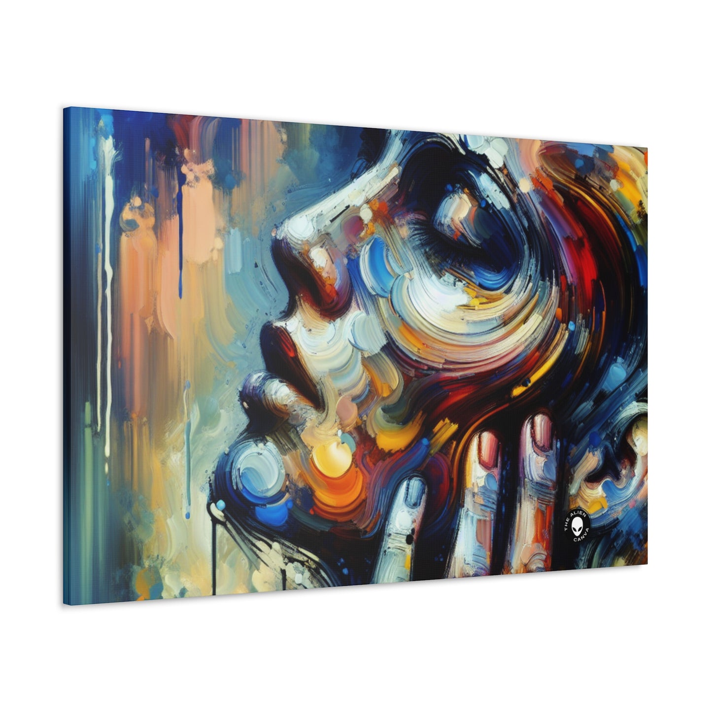 "City Lights: A Neo-Expressionist Ode to Urban Chaos" - The Alien Canva Neo-Expressionism
