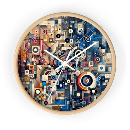 "Connected Hearts: Love in the Digital Age" - The Alien Wall Clock Conceptual Art