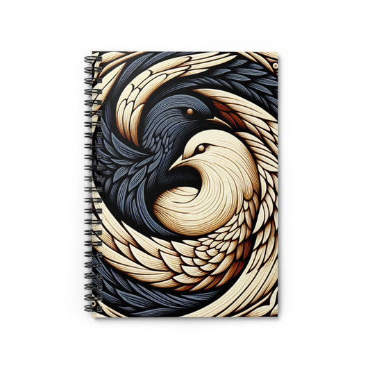 "A Hope For Peace" - The Alien Spiral Notebook (Ruled Line) Symbolism Style