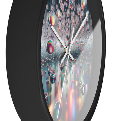 "Ephemeral Embrace: A Timeless Installation" - The Alien Wall Clock Installation Art