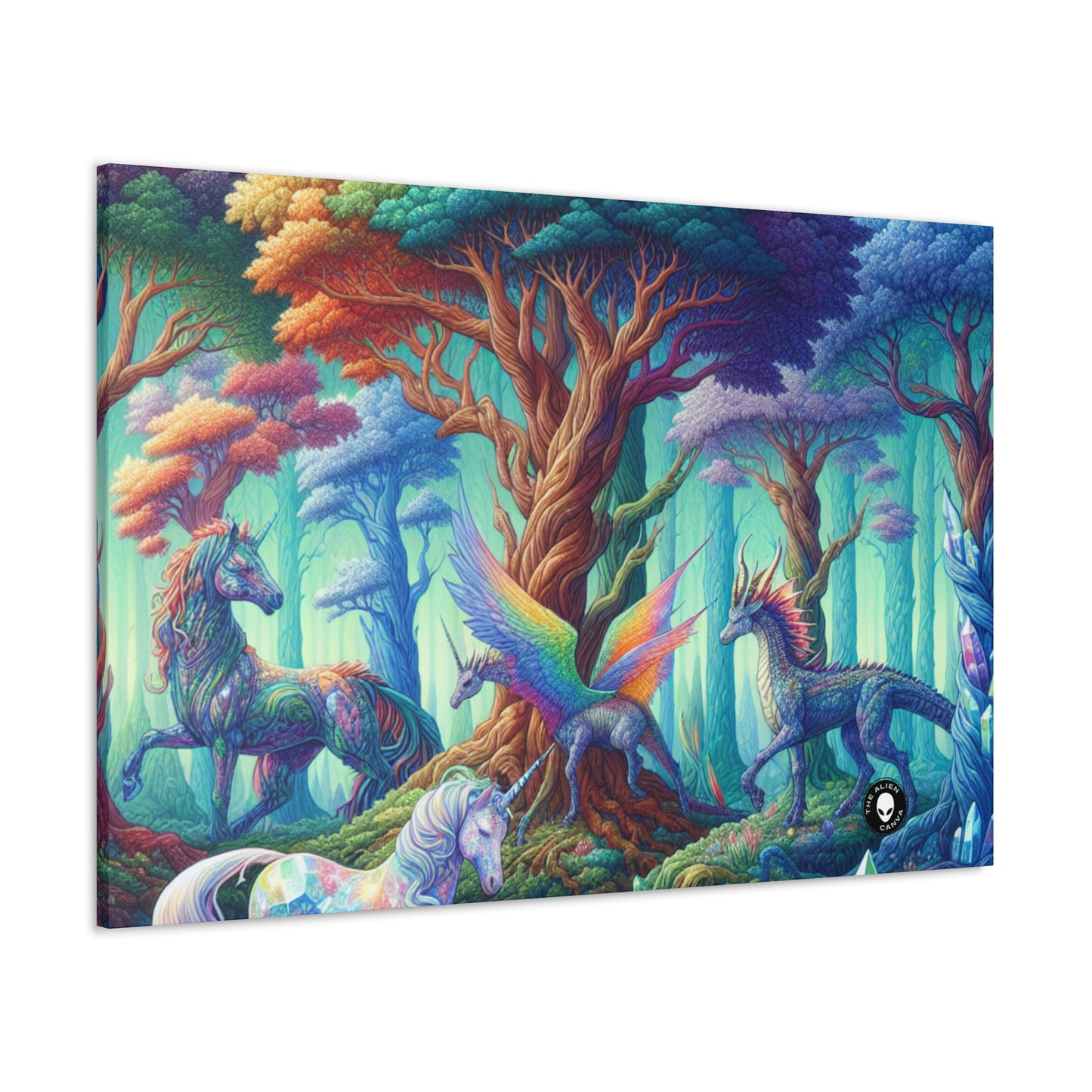 "Crystal Forest: Realm of Mythical Beings" - The Alien Canva