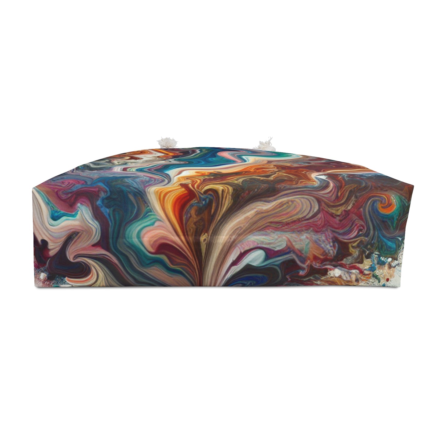 "A Paint Poured Paradise: Acrylic Pouring Art" - The Alien Weekender Bag Acrylic Pouring Style