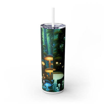 "Bosque Encantado" - Vaso delgado con pajita The Alien Maars® de 20 oz