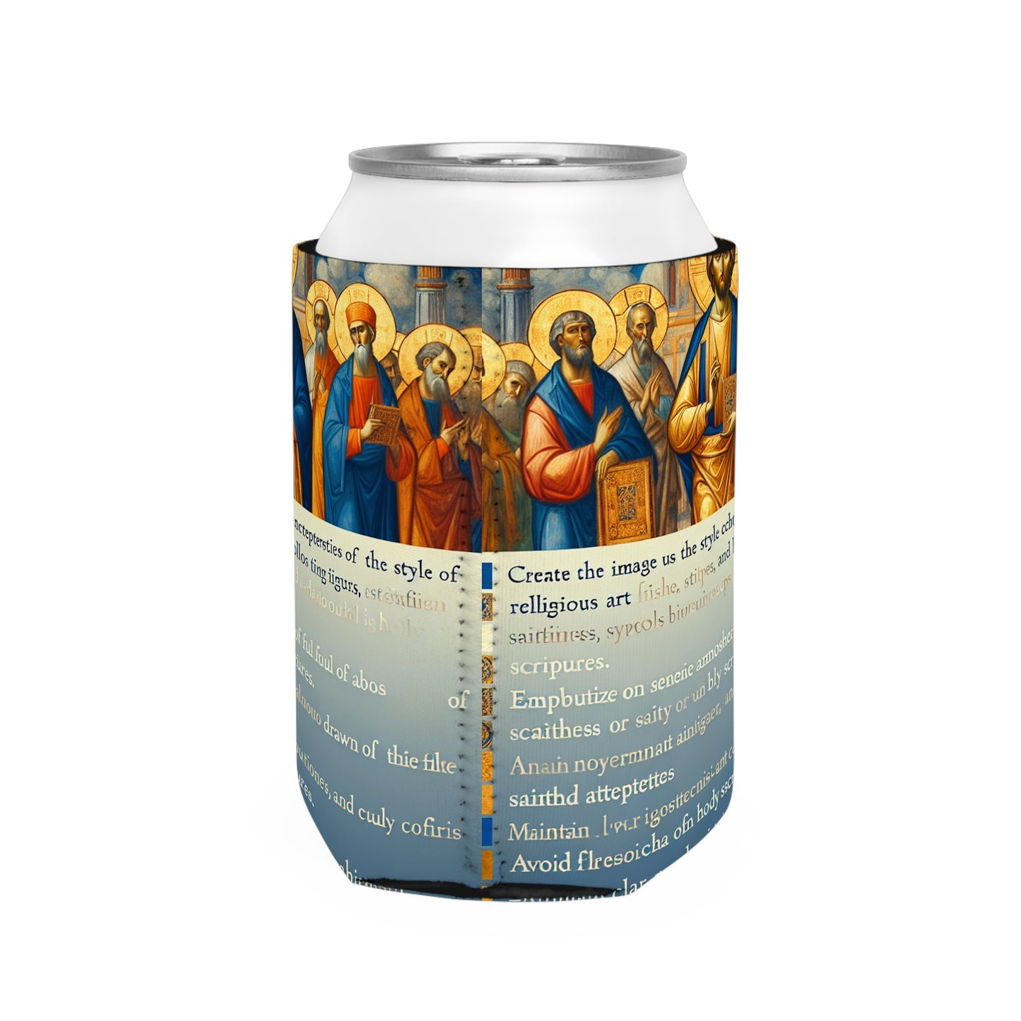 "Forged in Faith: The Journey from Despair to Hope" - The Alien Can Cooler Sleeve Religious Art