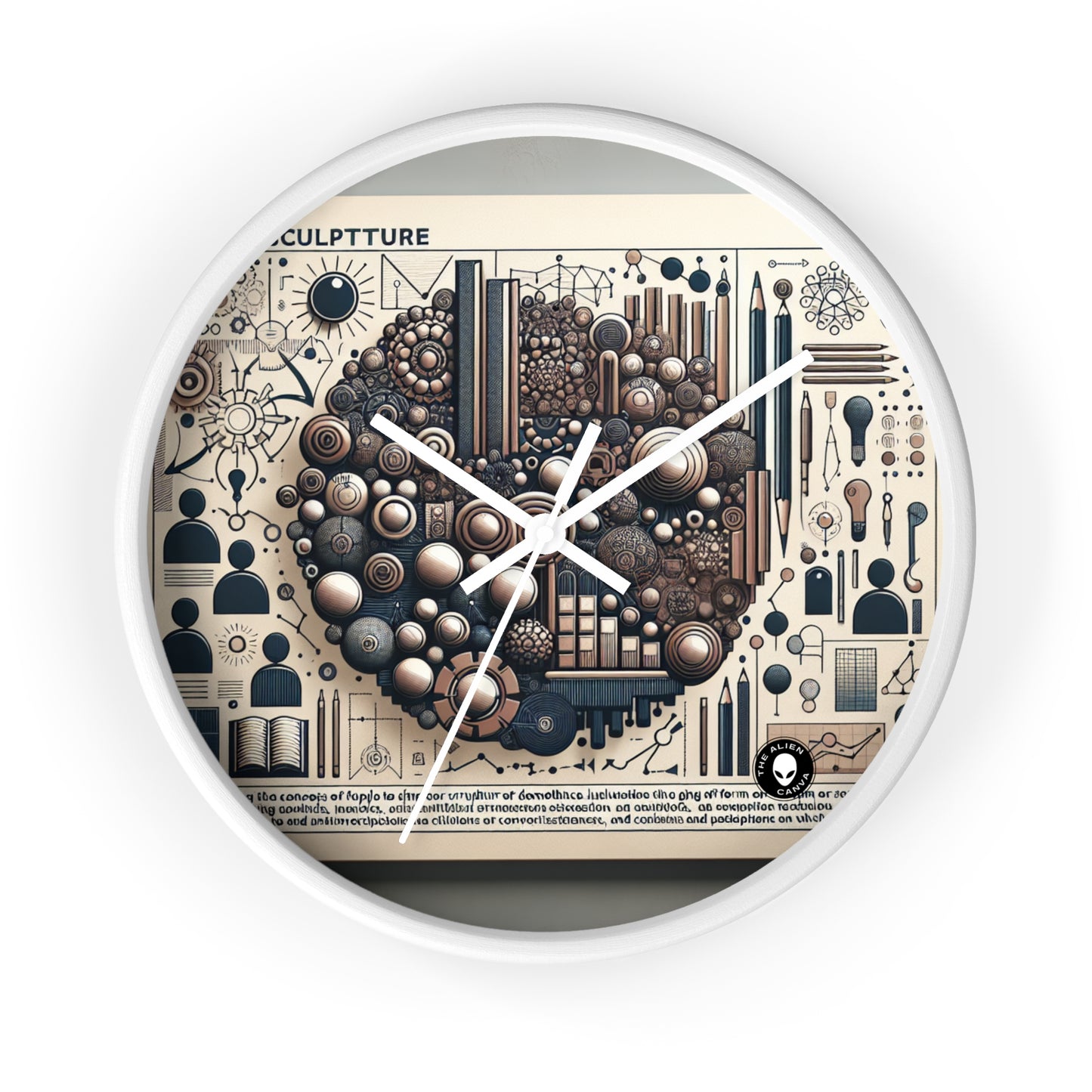 "Community Canvas: A Living Art Installation" - The Alien Wall Clock Social Sculpture