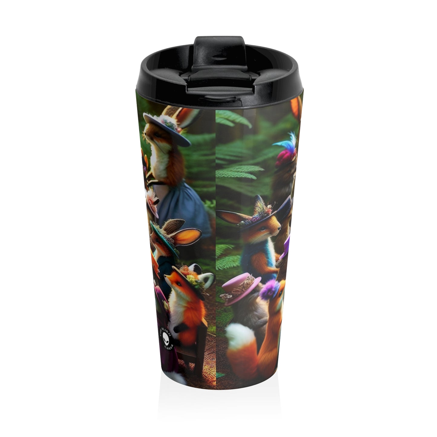 "Enchanted Tea Party in the Forest" - The Alien Stainless Steel Travel Mug