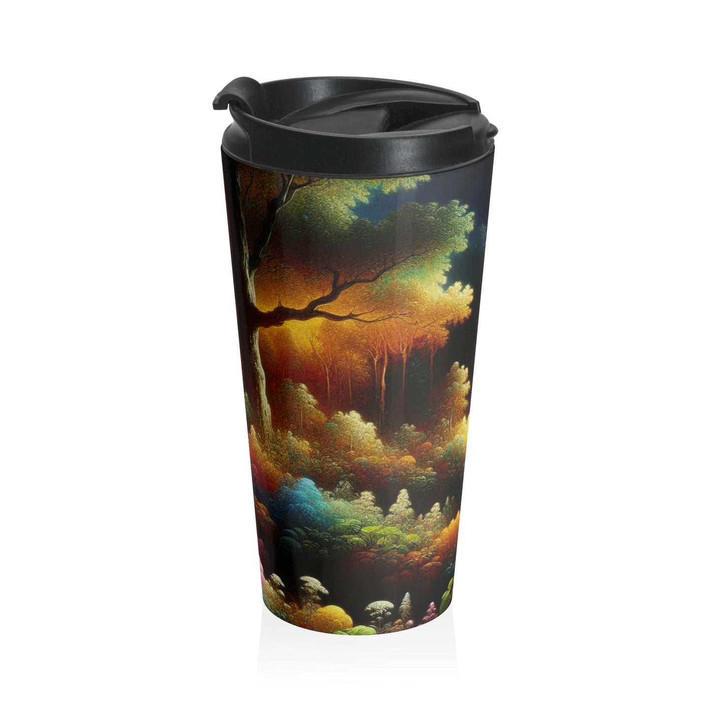 "Light and Dark in the Moonlight" - The Alien Stainless Steel Travel Mug Post-Impressionism