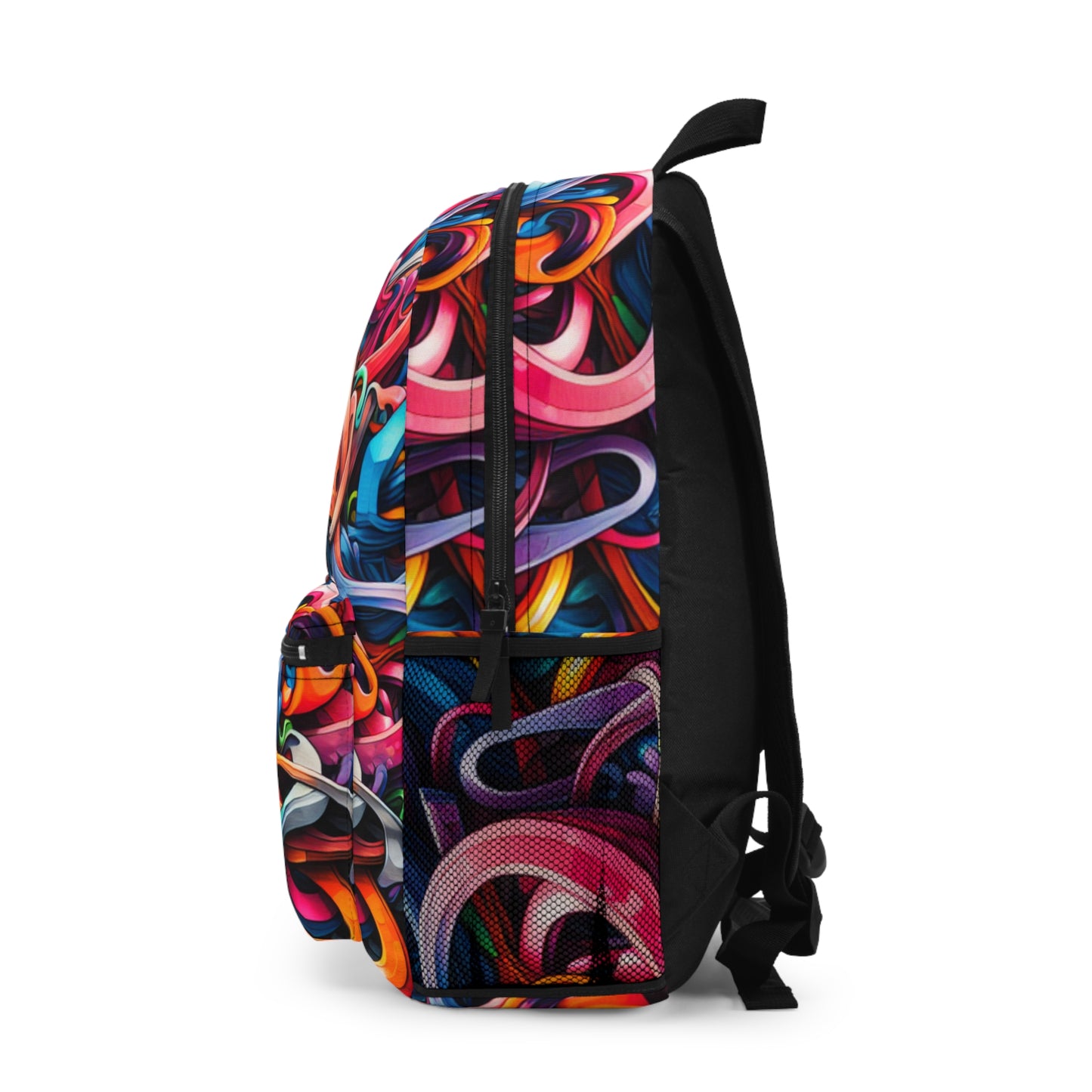 "Urban Vibe: A Graffiti Cityscape" - The Alien Backpack Graffiti Art