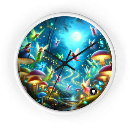 "Fairy Dance in the Glowing Forest" - The Alien Wall Clock