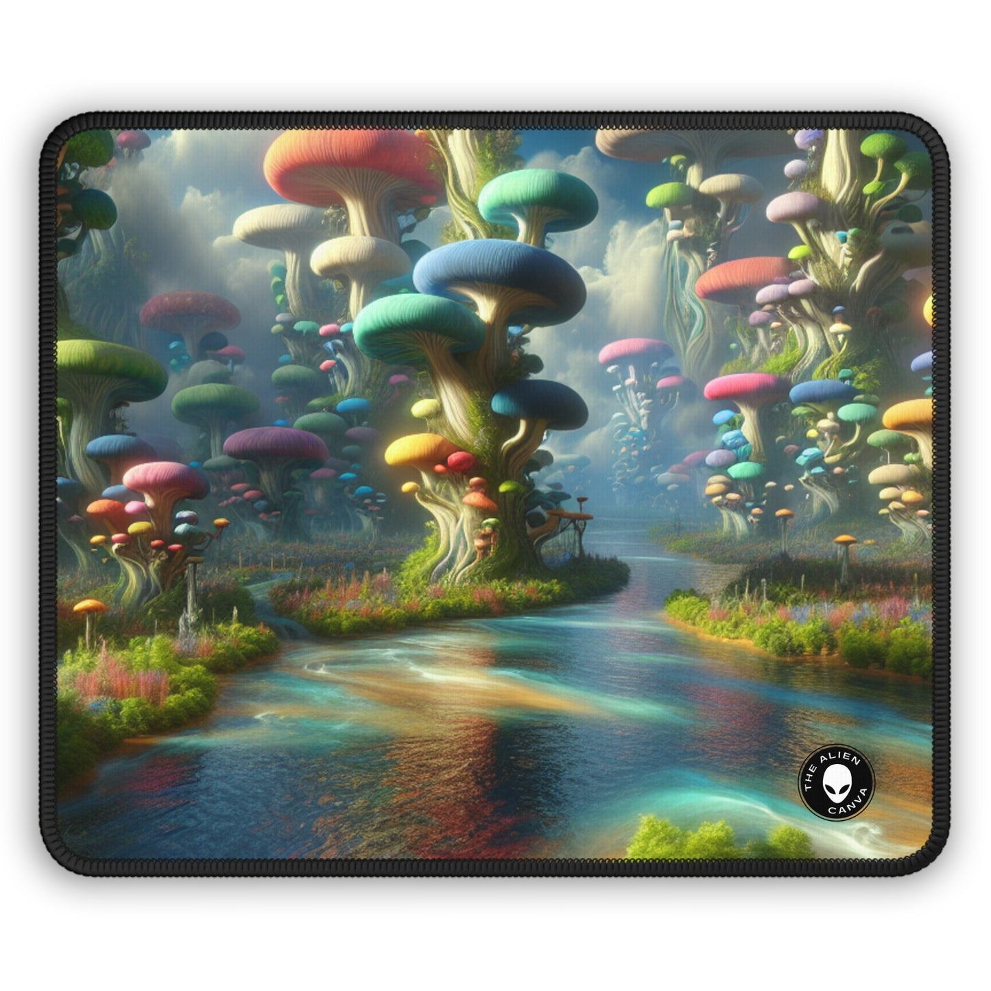 « Mystical Mushroom Wonderland » - Le tapis de souris de jeu Alien