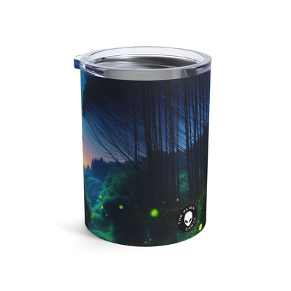 "Noche encantada: Luciérnagas en el bosque" - Vaso Alien de 10 oz